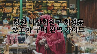 창원 마산회원구 회성동 중고차 구매 완벽 가이드